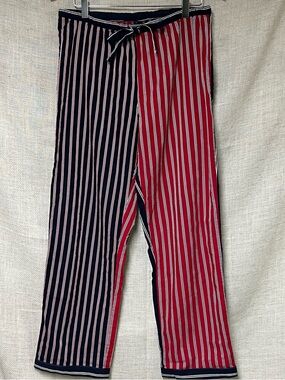 Brooks Brothers Navy, Red and White Striped Lounge Pants